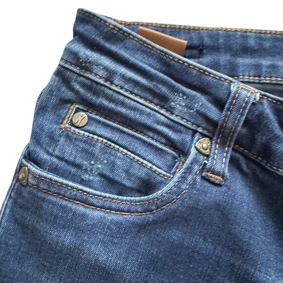 KUT from the Kloth jeans women's sz 4 Blue Catherine Mid Rise Boyfriend Preppy - Picture 7 of 16